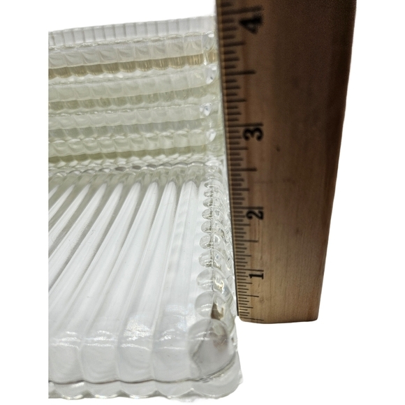 Elegant Clear Glass Bubble Snack Tray Set of 6 - Picture 7 of 11